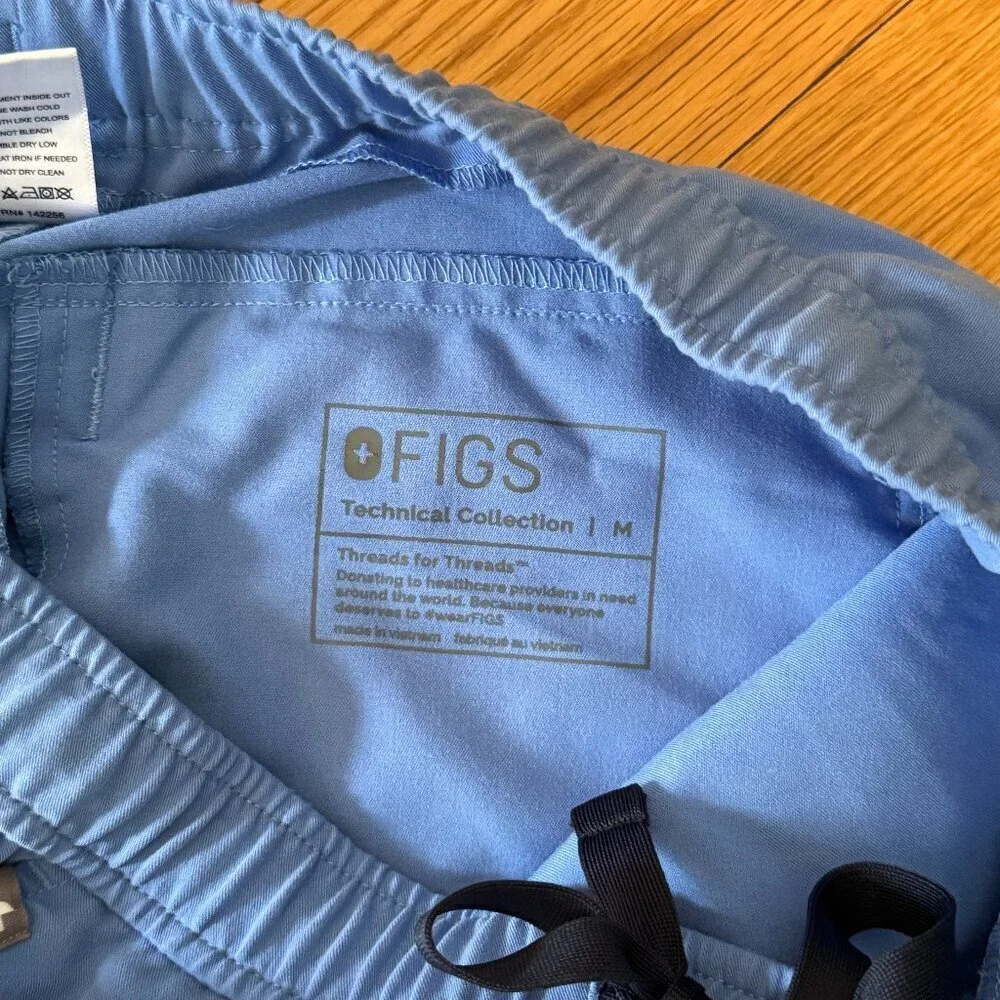 Figs Technical Tansen Jogger Scrub Pants Men M Set of 2 Ciel Blue MXXSW2004